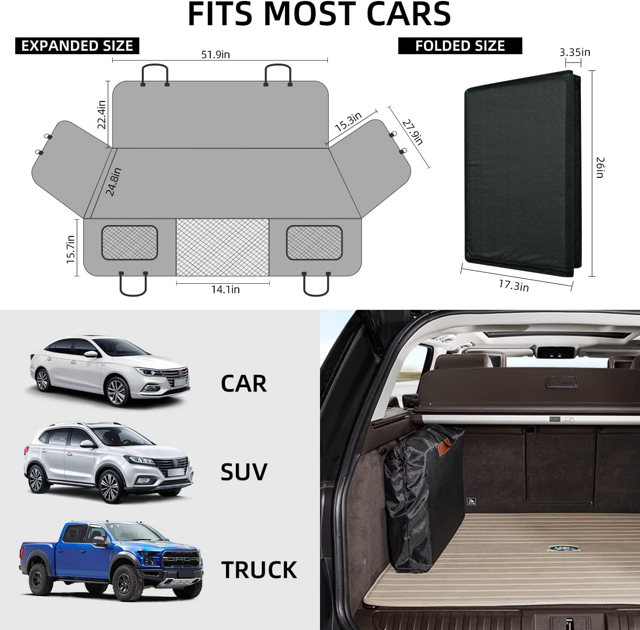 Dog Car Seat Cover Protector