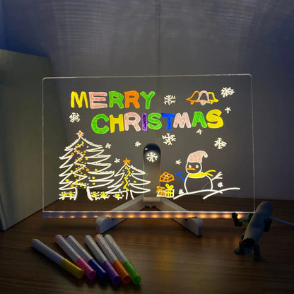 LED Glowing Drawing Board for Kids – Creative Light-Up Writing Pad